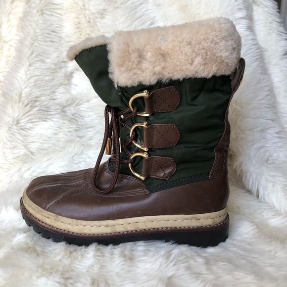 tory burch duck boots